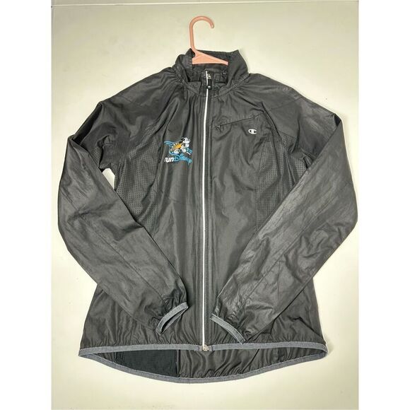 Champion x Disney Double Dry Zip Front Lightweight Jacket Black Size M - Picture 8 of 14
